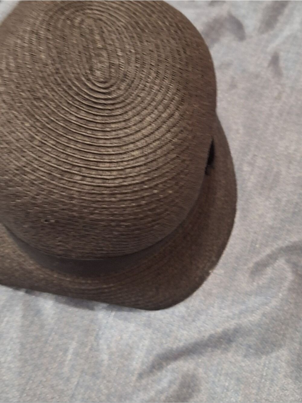 Black Derby Round Sun Hat Womens